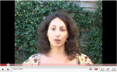 The photo shows a shot taken from Erica's video, advising on how best to prepare for job interviews